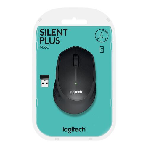 Trådløs mus Logitech M330 Silent Plus – sort