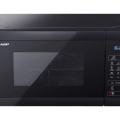 Mikrobølgeovn med grill Sharp YC-MG02E-B – 20 l, sort