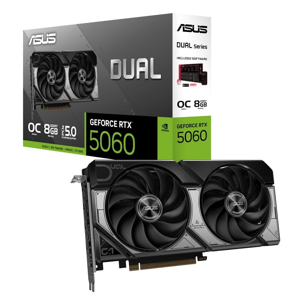 Grafikkort ASUS Dual GeForce RTX 5060 OC Edition 8GB billede