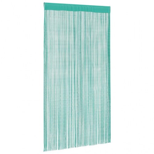 Trådgardiner 2 stk. 100 × 250 cm - turkis snoregardin