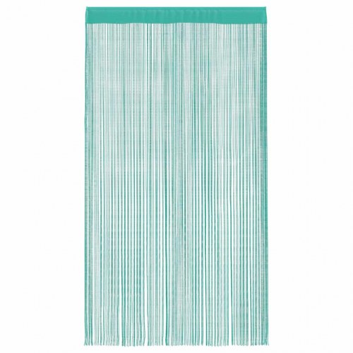 Trådgardiner 2 stk. 100 × 250 cm - turkis snoregardin