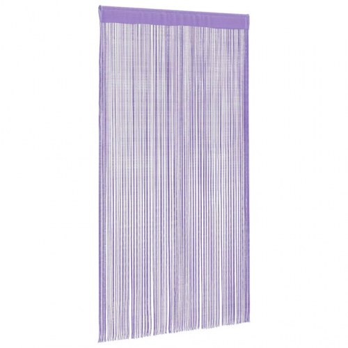 Trådgardiner 2 stk. 100×250 cm - lilla snoregardin