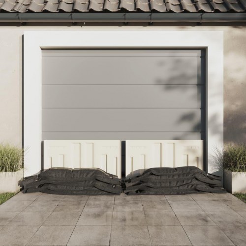 Sandsække 10 stk. 103x25 cm HDPE mørkegrøn