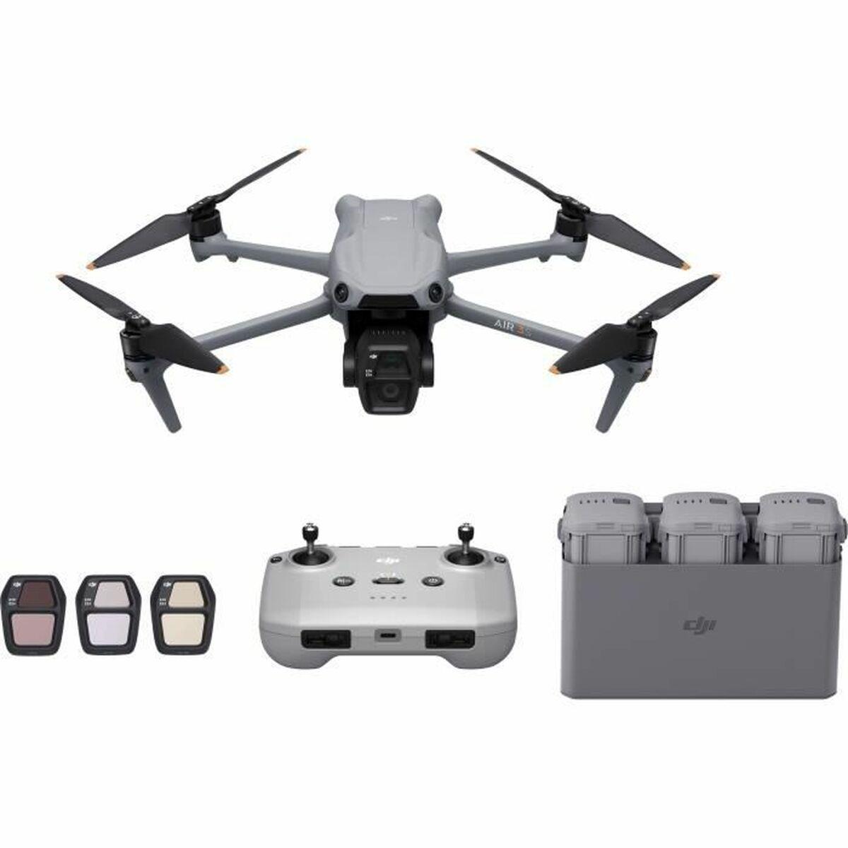 Drone Med Kamera Dji Air 3s Fly More Combo 50 Mp Grå