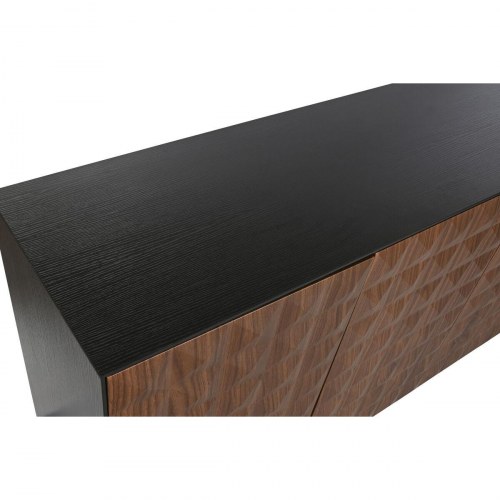 Skænk - brun/sort, træ MDF, 188,4 × 42,1 × 80,6 cm