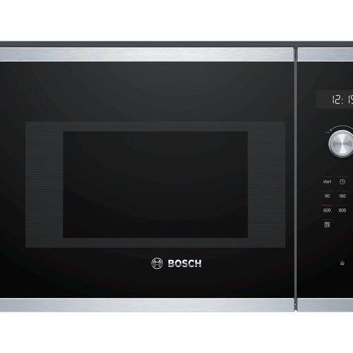 Mikrobølgeovn til indbygning Bosch Serie 6 BFL524MS0, rustfrit stål, 20 l, 800 W