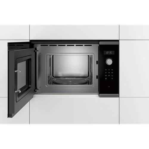 Mikrobølgeovn til indbygning Bosch Serie 6 BFL524MS0, rustfrit stål, 20 l, 800 W