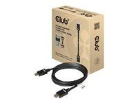 HDMI 2.1 kabel 3 m – Club 3D – Ultra High Speed, sort billede