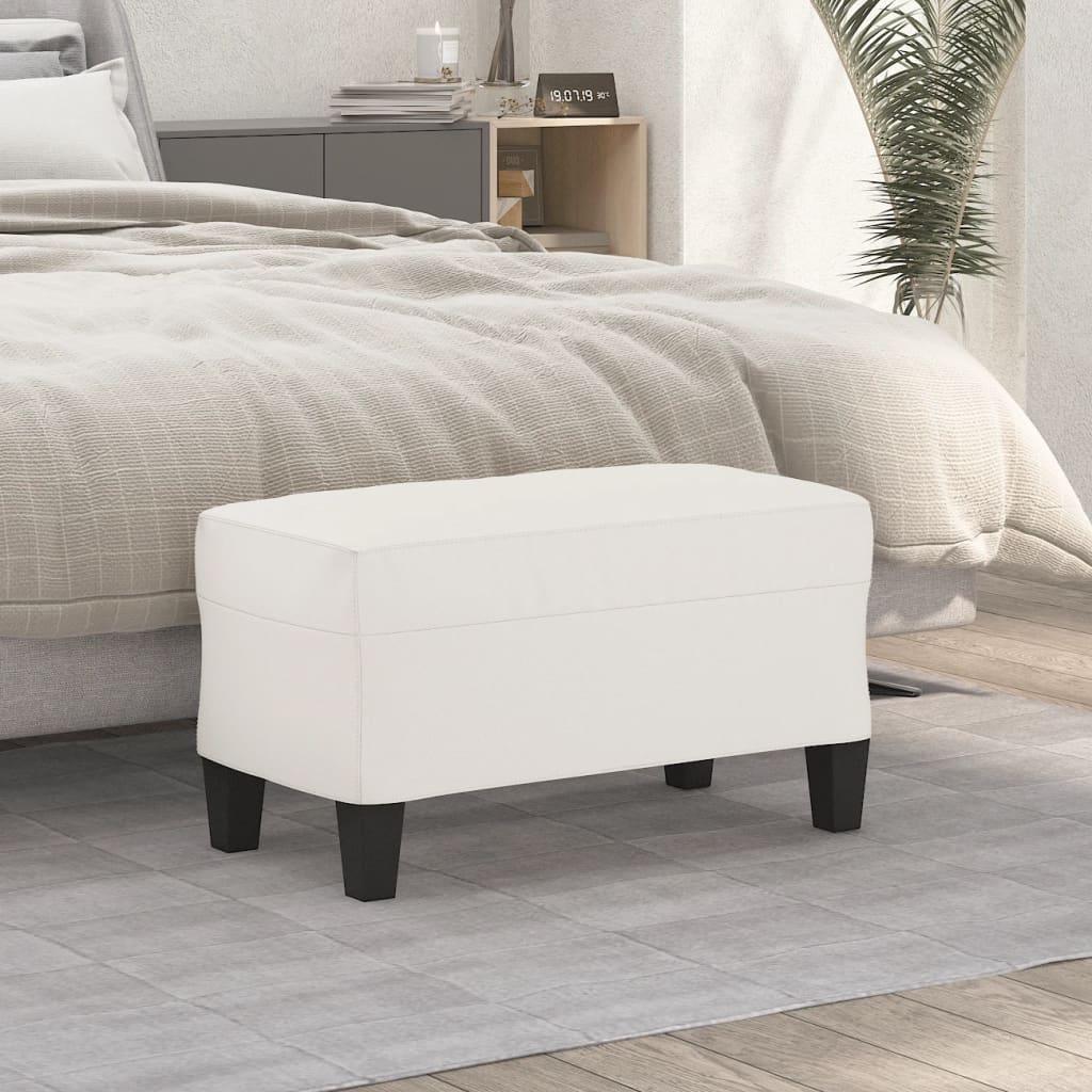 Bænk i mikrofiberstof - beige, 70 × 35 × 41 cm