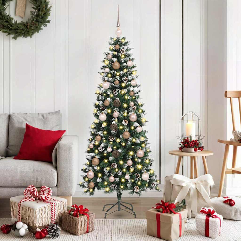 Kunstigt juletræ Grøn 66 x 66 x 150 cm PVC og plastik og stål
