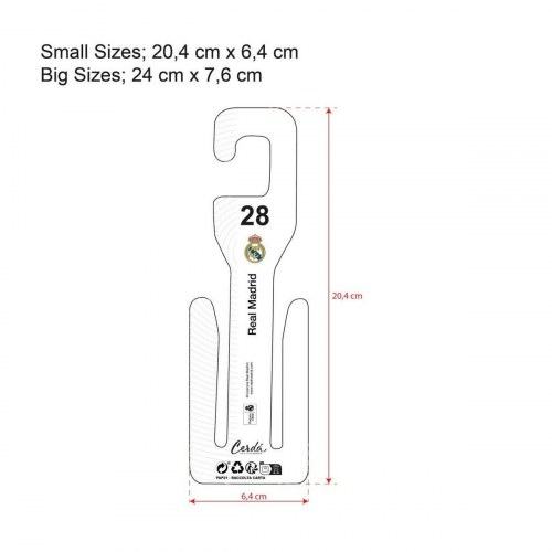 Klipklappere børn Real Madrid C.F. - blå, str. 25