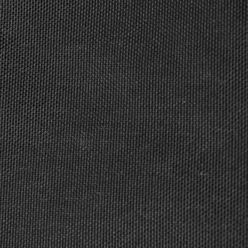 Solsejl 6x7 m oxfordstof rektangulær antracitgrå