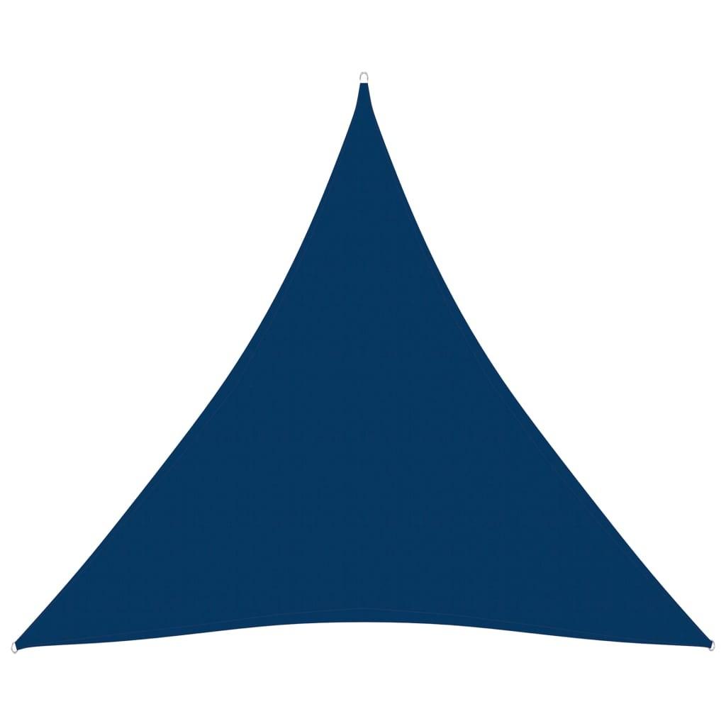 Solsejl 3x4x4 m trekantet oxfordstof blå