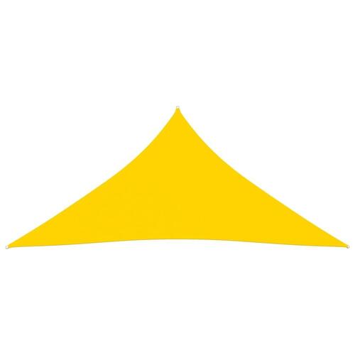 Solsejl 3x3x3 m oxfordstof trekantet gul