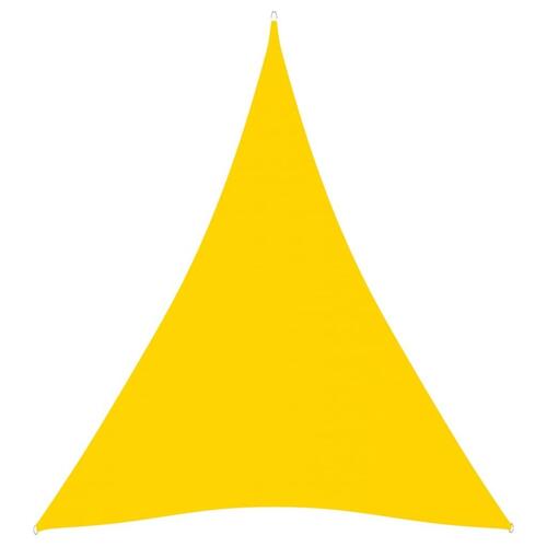 Solsejl 5x6x6 m trekantet oxfordstof gul