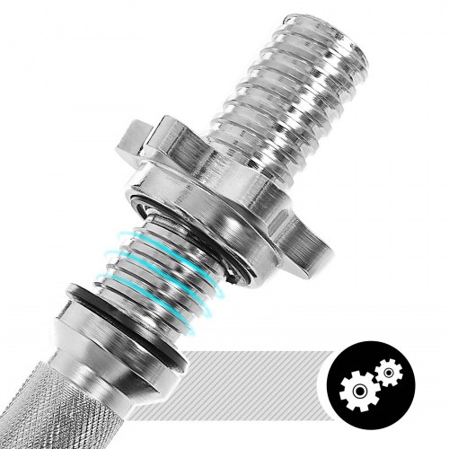 Håndvægte sæt 2-i-1 – SONGMICS justerbare 2 x 10 kg med ekstra vægtstang, støbejern, sort