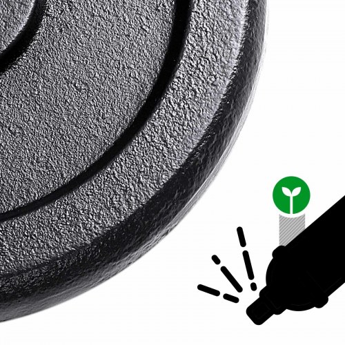 Håndvægte sæt 2-i-1 – SONGMICS justerbare 2 x 10 kg med ekstra vægtstang, støbejern, sort