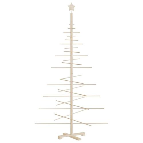 Dekorativt juletræ 180 cm massivt fyrretræ