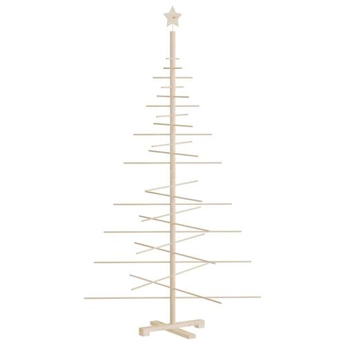 Dekorativt juletræ 180 cm massivt fyrretræ