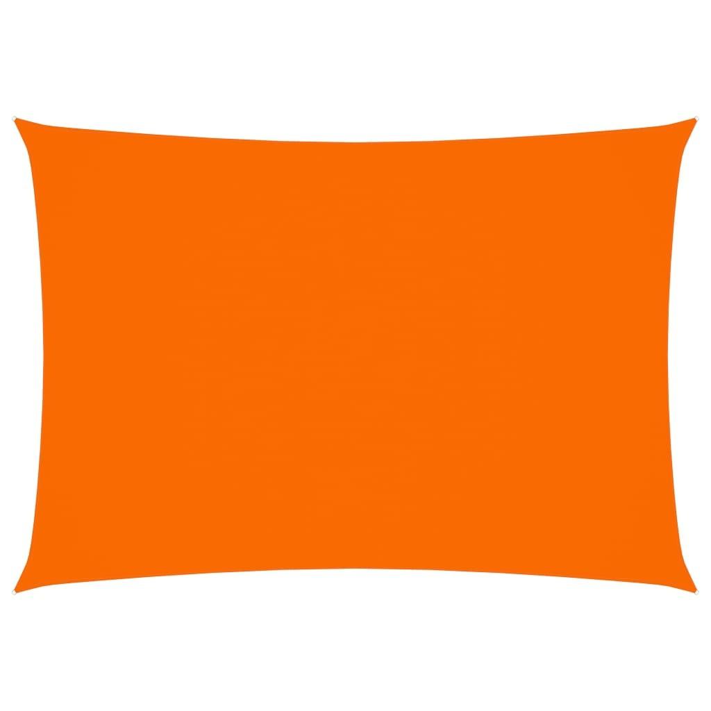 Solsejl 3,5x5 m oxfordstof rektangulær orange