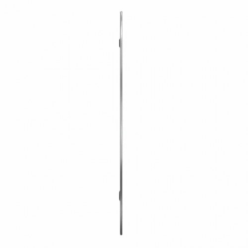 Vægspejl 90 × 40 cm - sølvfarvet, bølget form