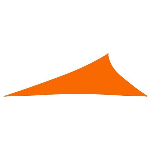 Solsejl 4x5x6,4 m trekantet oxfordstof orange
