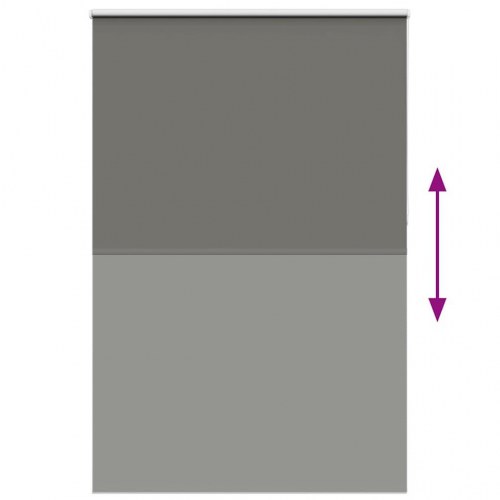 Mørklægnings-rullegardin 150×210 cm - grå, polyester