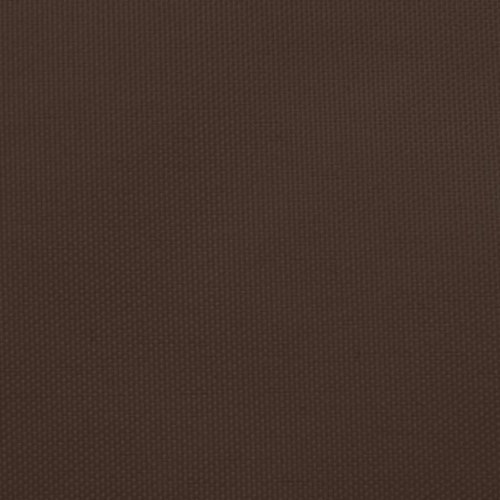 Solsejl 4x5 m rektangulær oxfordstof brun