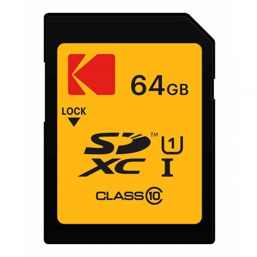 MicroSD-hukommelseskort med adapter Kodak 64 GB UHS-I Class 10