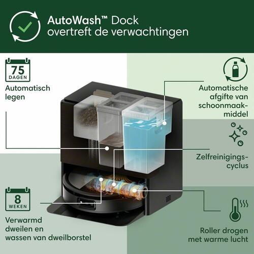 Robotstøvsuger Roomba 705 MAX COMBO+ - sort, 260 ml