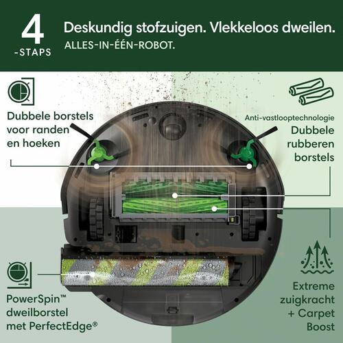 Robotstøvsuger Roomba 705 MAX COMBO+ - sort, 260 ml