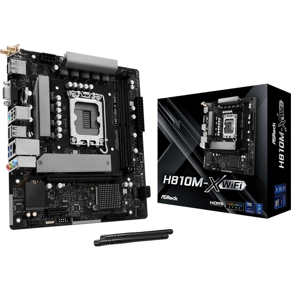 Bundkort ASRock H810M-X WiFi Micro-ATX LGA1851 billede