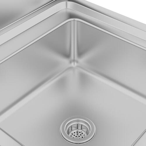 Kommerciel køkkenhåndvask 60x60x96 cm rustfrit stål