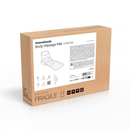 Massagemåtte med vibration Vhemat - sort