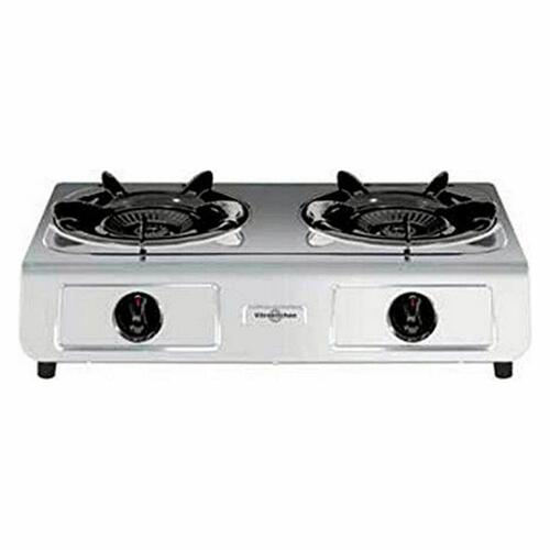 Gaskomfur til camping Vitrokitchen 260IB, hvid - 2 blus