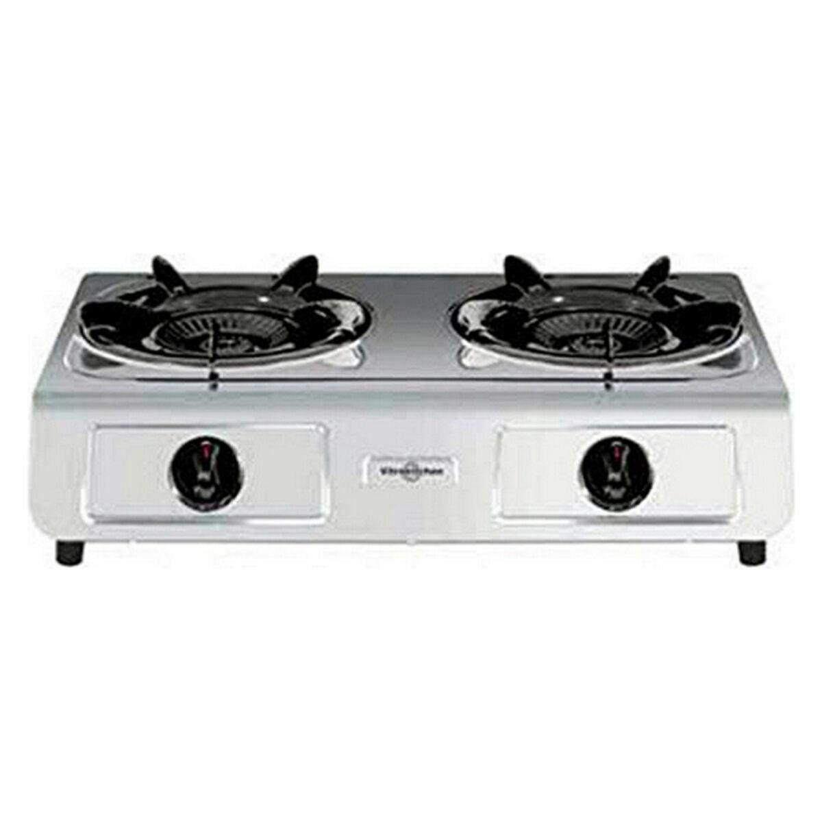 Gaskomfur til camping Vitrokitchen 260IB, hvid - 2 blus