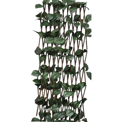 Pilehegn med espalier 5 stk. med kunstige blade 180x30 cm