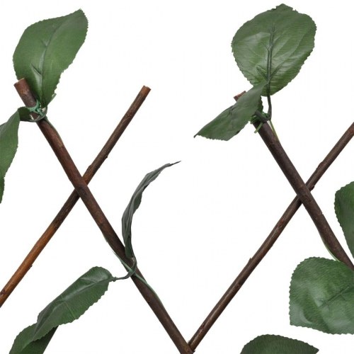 Pilehegn med espalier 5 stk. med kunstige blade 180x30 cm