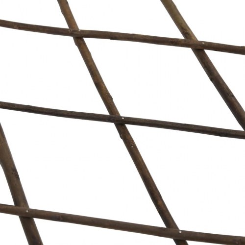 Pilehegn med espalier - 5 stk., udvideligt 180×30 cm, brun