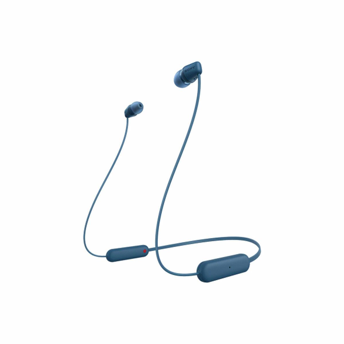 Sony WI-C100 trådløse in-ear Bluetooth-hovedtelefoner - Blå