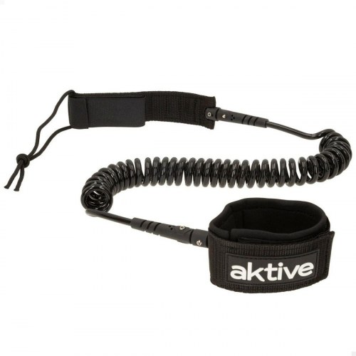 Paddle surf leash spiral - Aktive, sort 20 cm