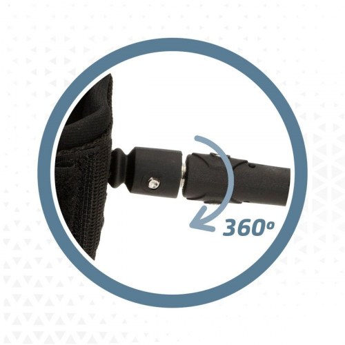 Paddle surf leash spiral - Aktive, sort 20 cm