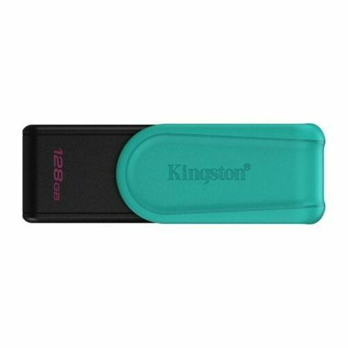 USB-flashdrev Kingston DTXS 128 GB (USB 3.2) - sort/turkis