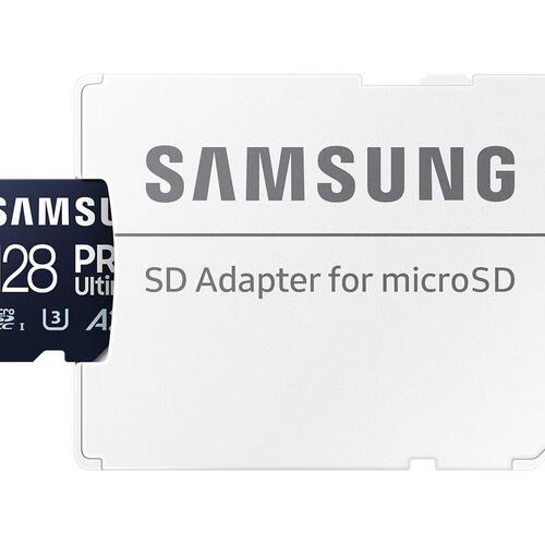 Hukommelseskort microSDXC Samsung PRO Ultimate 128 GB (200 MB/s)
