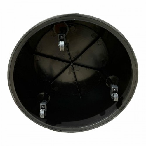 Arbejdsskammel med hjul Plabell - sort, plastik, 43,5 × 28,5 cm