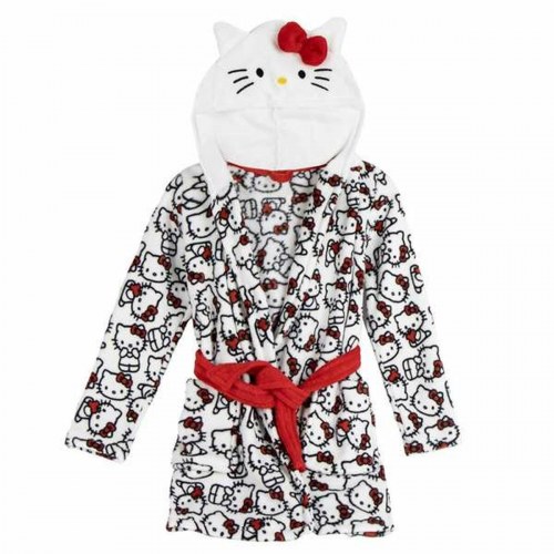Morgenkåbe børn Hello Kitty - hvid, 8 år