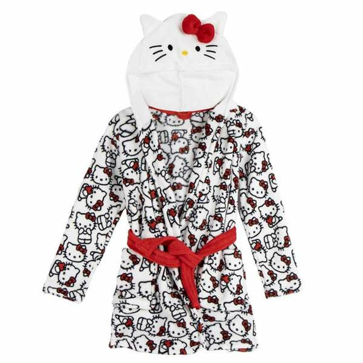 Morgenkåbe børn Hello Kitty - hvid, 8 år