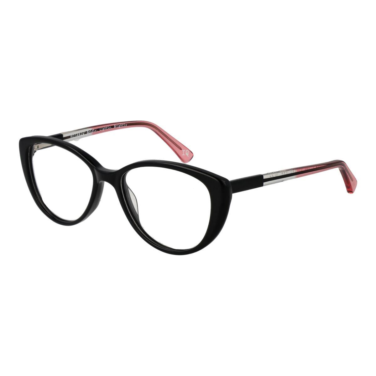 Botaniq MOD. BIO-1035 52104 damebrillestel - sort/rosa katteøje