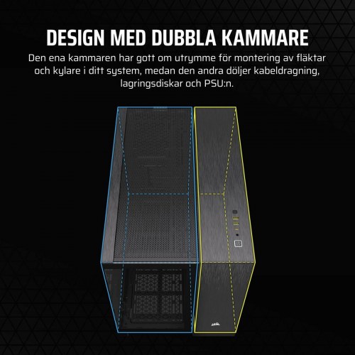 PC kabinet ATX midi-tower Corsair - sort