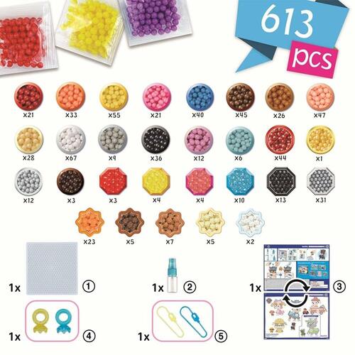 Perler Aquabeads - kreativt sæt til børn, multifarvet